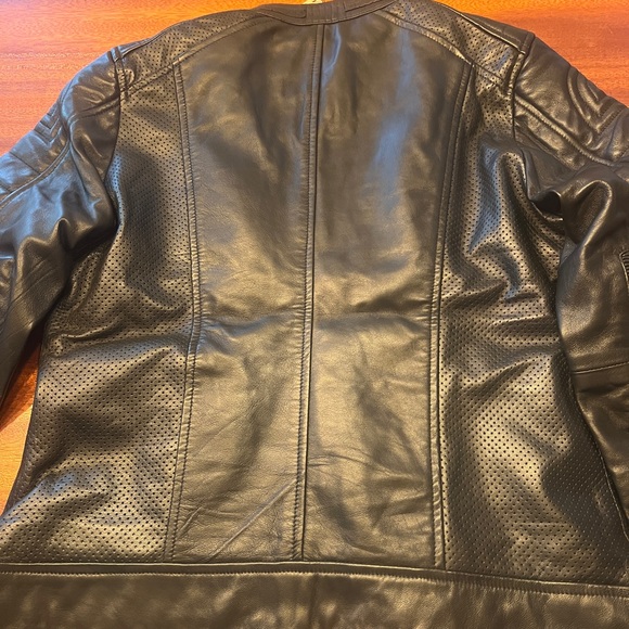 Women's Black Real Leather Jacket NWT - Picture 8 of 10